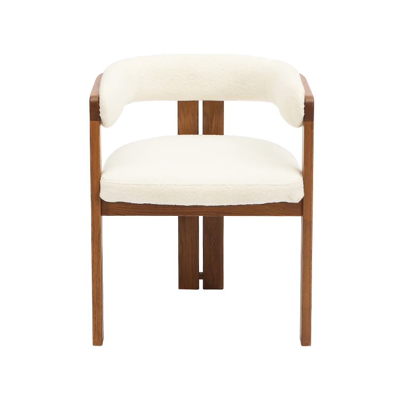 带围绕式腰部支撑的三脚软垫餐椅