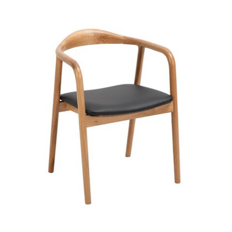 手工山毛榉木软垫餐厅椅